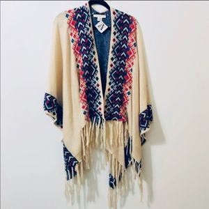 NWT Love Stitch Poncho